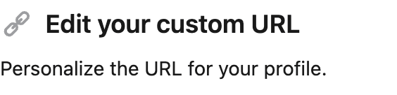 Edit your URL